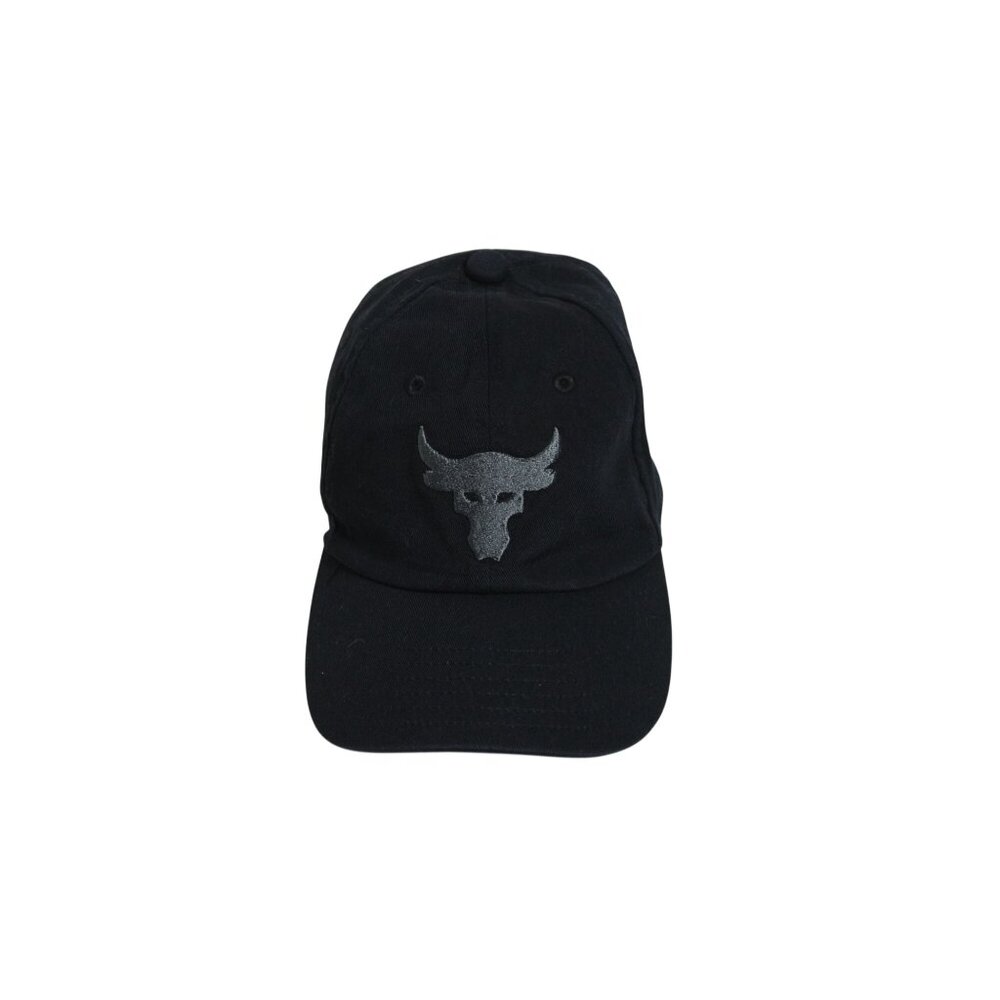 Under Armour Project Rock Youth Black Elastic Strap Baseball Cap Hat OSFM